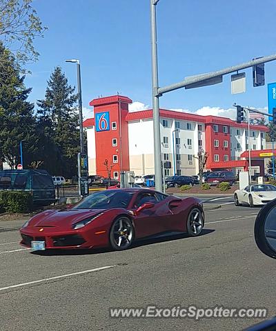 Ferrari 488 GTB spotted in Wilsonvile, Oregon