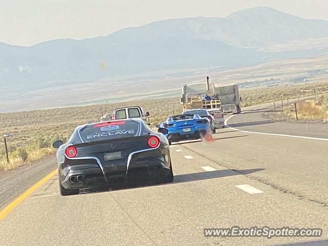 Ferrari F12 spotted in Somewhere, Utah
