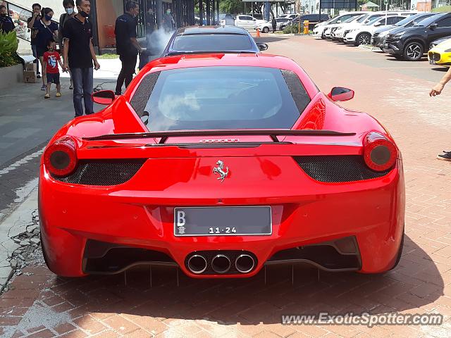 Ferrari 458 Italia spotted in Serpong, Indonesia