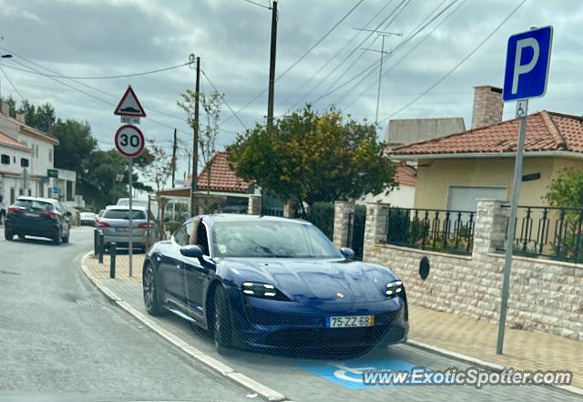 Porsche Taycan (Turbo S only) spotted in Cascajs, Portugal