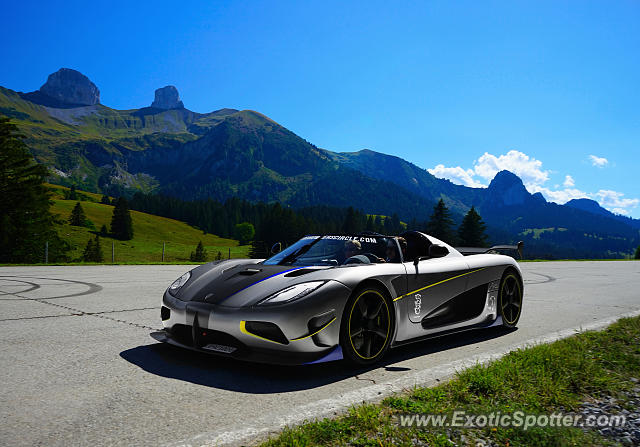 Koenigsegg Agera R spotted in Gstaad, Switzerland