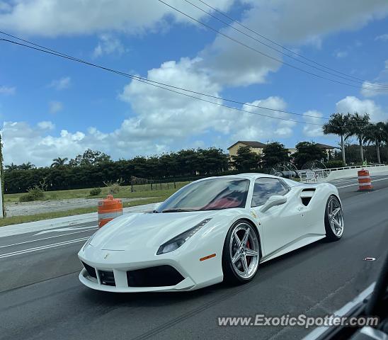 Ferrari 488 GTB spotted in Delray Beach, Florida