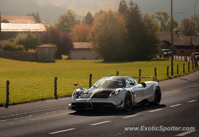 Pagani Huayra spotted in Gstaad, Switzerland