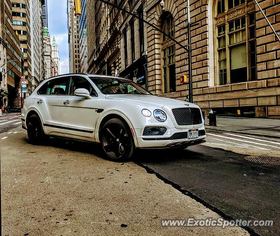 Bentley Bentayga spotted in Manhattan, New York