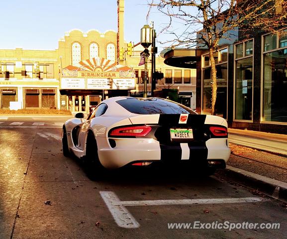 Dodge Viper spotted in Birmingham, Michigan