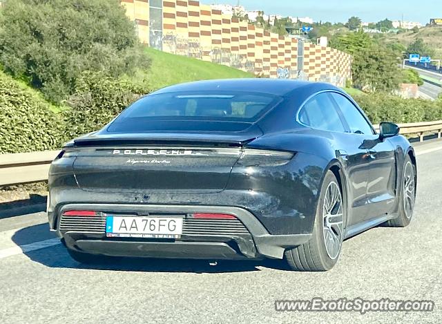 Porsche Taycan (Turbo S only) spotted in Estoril, Portugal