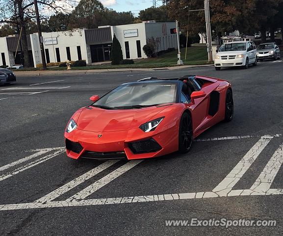 Lamborghini Aventador spotted in Charlotte, North Carolina