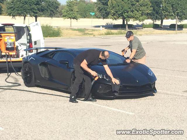 Lamborghini Aventador spotted in Dallas, Texas