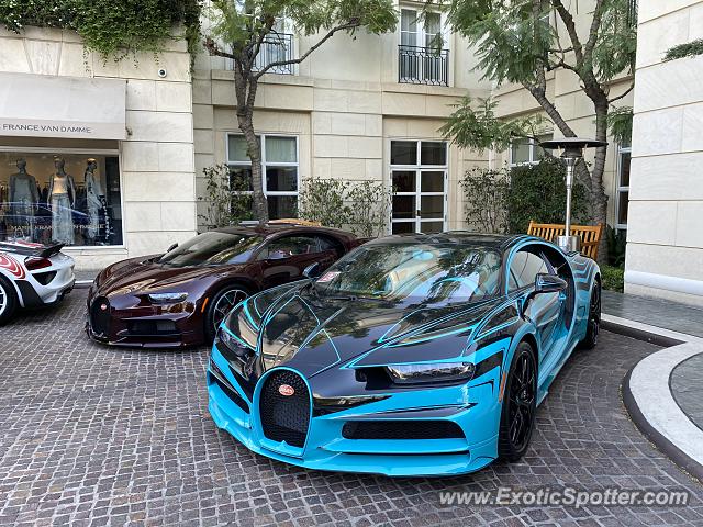 Bugatti Chiron spotted in Beverly hills, California