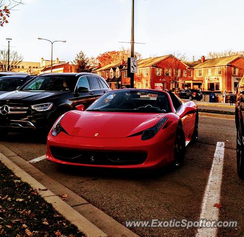 Ferrari 458 Italia spotted in Birmingham, Michigan