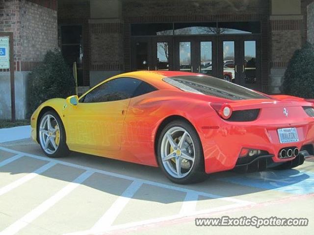 Ferrari 458 Italia spotted in Dallas, Texas