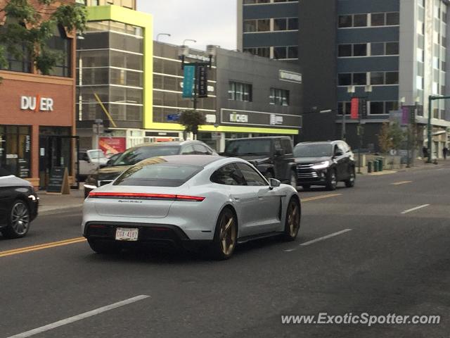 Porsche Taycan (Turbo S only) spotted in Calgary, Canada