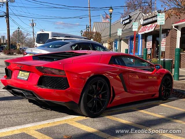 Lamborghini Aventador spotted in Maywood, NJ, New Jersey