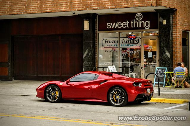 Ferrari 488 GTB spotted in Bloomfield Hills, Michigan