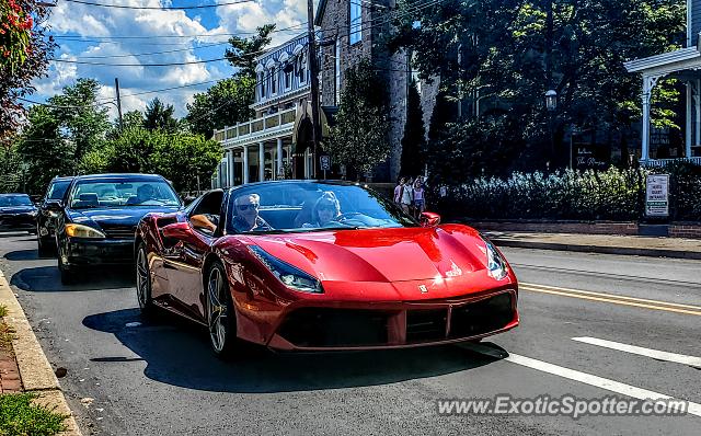 Ferrari 488 GTB spotted in New hope, Pennsylvania