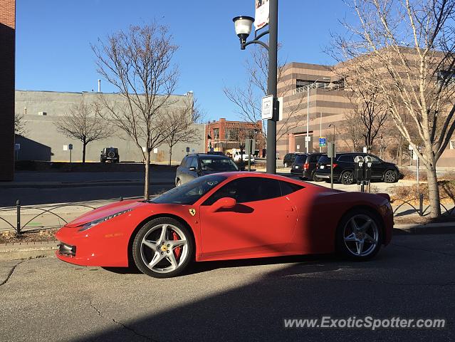 Ferrari 458 Italia spotted in Des Moines, Iowa