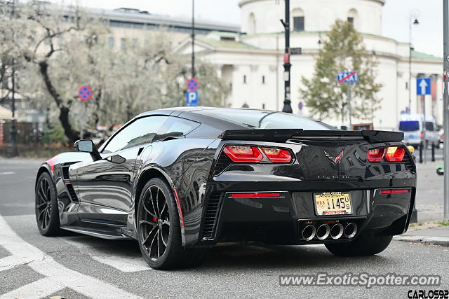 Chevrolet Corvette Z06 spotted in Warsaw, Poland