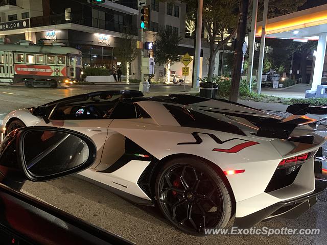 Lamborghini Aventador spotted in Dallas, Texas