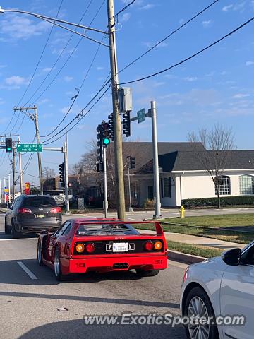 Ferrari F40 spotted in Hinsdale, Illinois