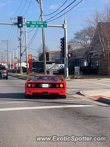 Ferrari F40 spotted in Hinsdale, Illinois