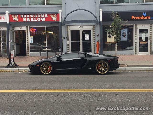 Lamborghini Aventador spotted in Calgary, Canada