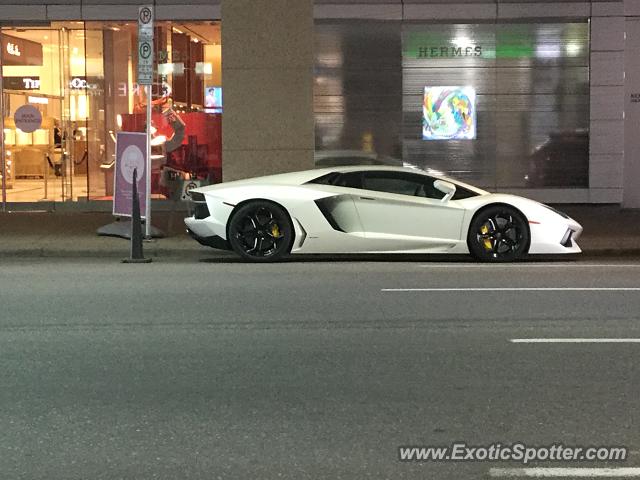 Lamborghini Aventador spotted in Calgary, Canada