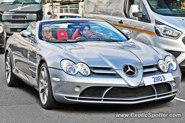 Mercedes SLR spotted in London, United Kingdom