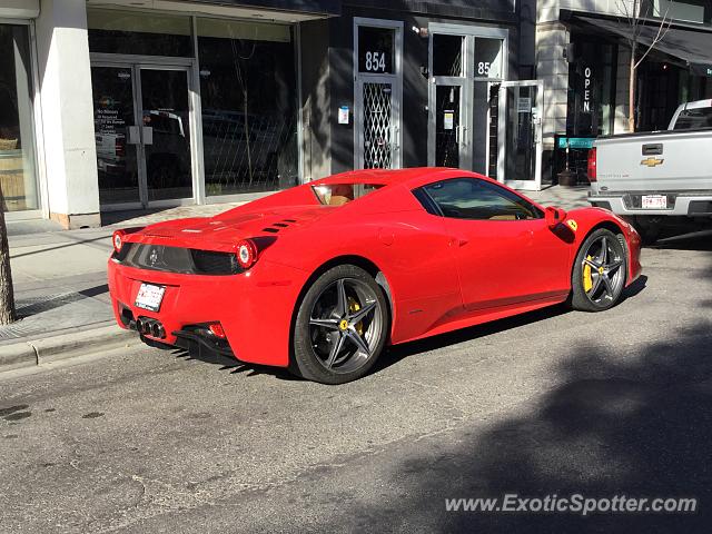 Ferrari 458 Italia spotted in Calgary, Canada