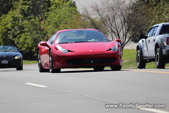 Ferrari 458 Italia spotted in Laurel, Maine