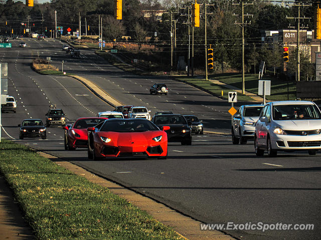 Lamborghini Aventador spotted in Charlotte, North Carolina