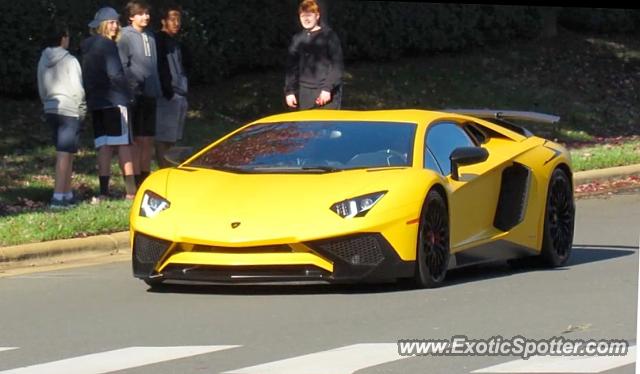 Lamborghini Aventador spotted in Charlotte, North Carolina