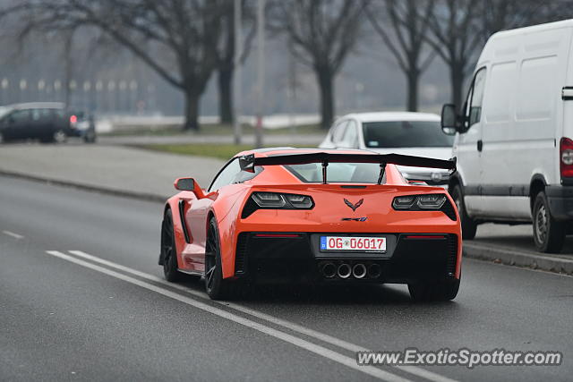 Chevrolet Corvette ZR1 spotted in Warsaw, Poland