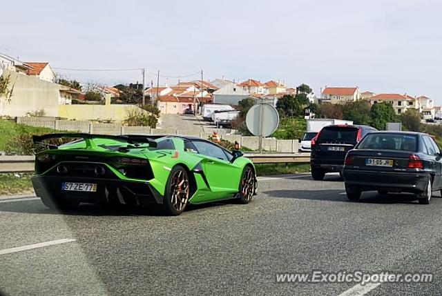 Lamborghini Aventador spotted in Oeiras, Portugal