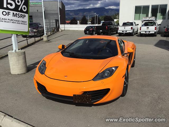Mclaren MP4-12C spotted in Kelowna, Canada