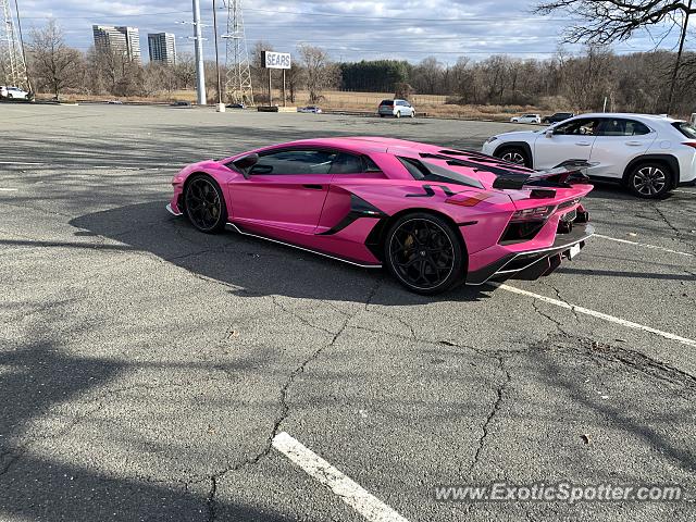 Lamborghini Aventador spotted in New Brunswick, New Jersey