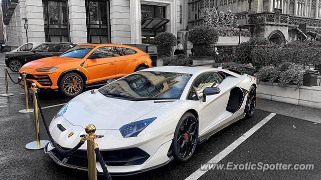 Lamborghini Aventador spotted in London, United Kingdom