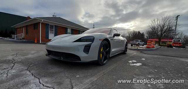 Porsche Taycan (Turbo S only) spotted in Cleveland, Ohio