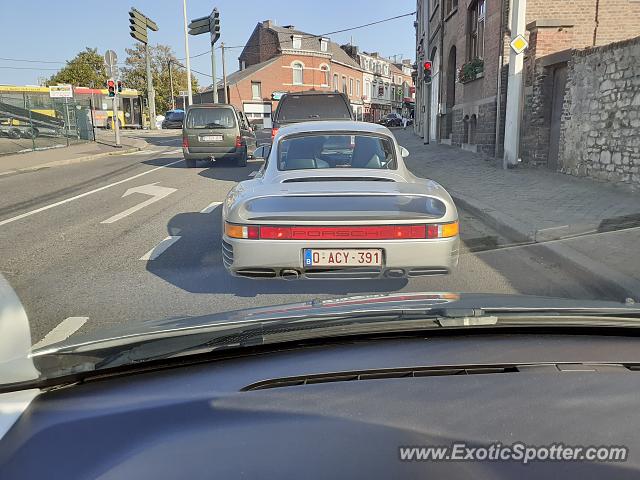 Porsche 959 spotted in Huy, Belgium