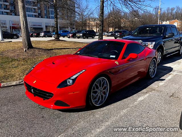 Ferrari California spotted in Columbia, Maryland