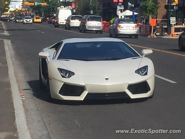 Lamborghini Aventador spotted in Calgary, Canada