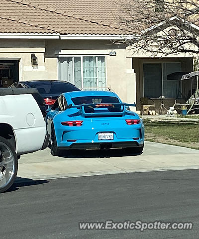 Porsche 911 GT3 spotted in Fontana, California
