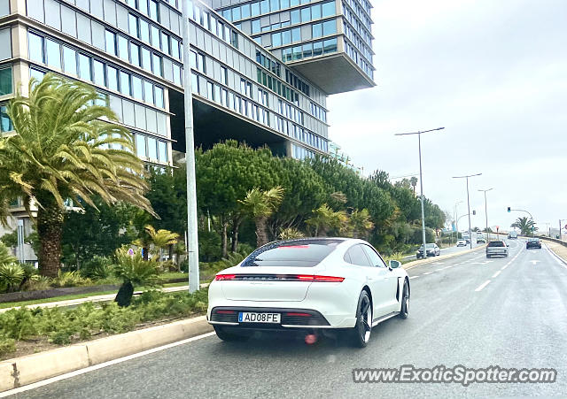 Porsche Taycan (Turbo S only) spotted in Estoril, Portugal