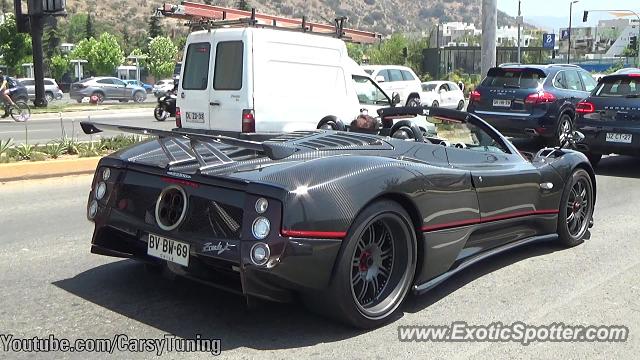 Pagani Zonda spotted in Santiago, Chile