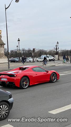Ferrari 458 Italia spotted in PARIS, France