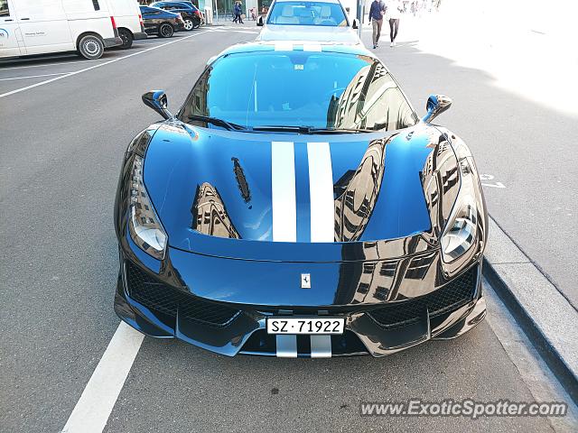 Ferrari 488 GTB spotted in Zürich, Switzerland