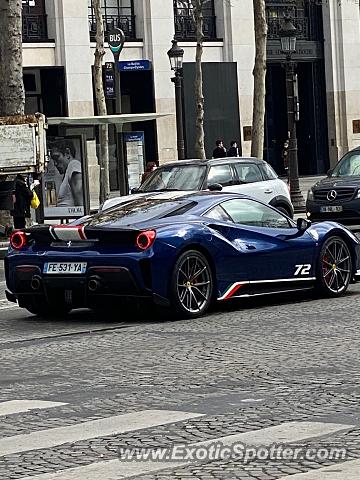 Ferrari 488 GTB spotted in PARIS, France