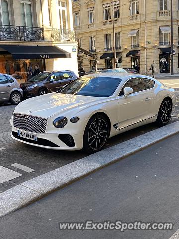 Bentley Continental spotted in PARIS, France