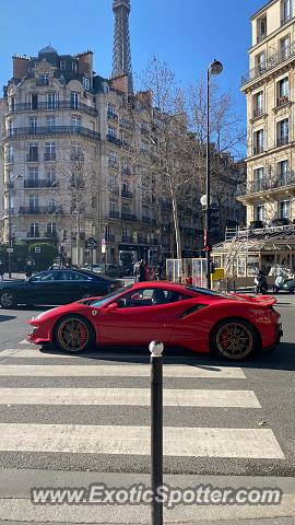 Ferrari 488 GTB spotted in PARIS, France