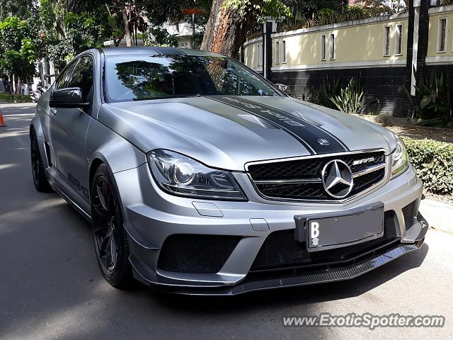 Mercedes C63 AMG Black Series spotted in Jakarta, Indonesia