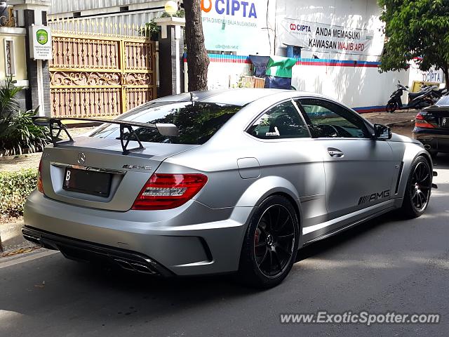 Mercedes C63 AMG Black Series spotted in Jakarta, Indonesia